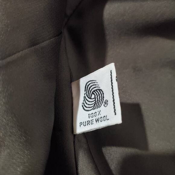 Jones New York Vintage 100% Wool Plaid Schoolboy Blazer Jacket Women's Size 8P - Picture 8 of 10